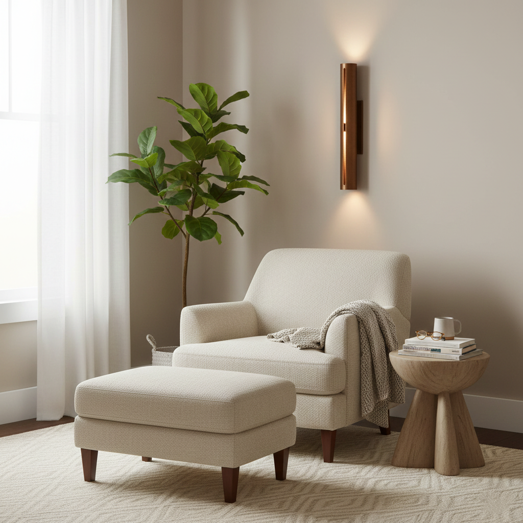 Eury Minimalist Copper Wall Light