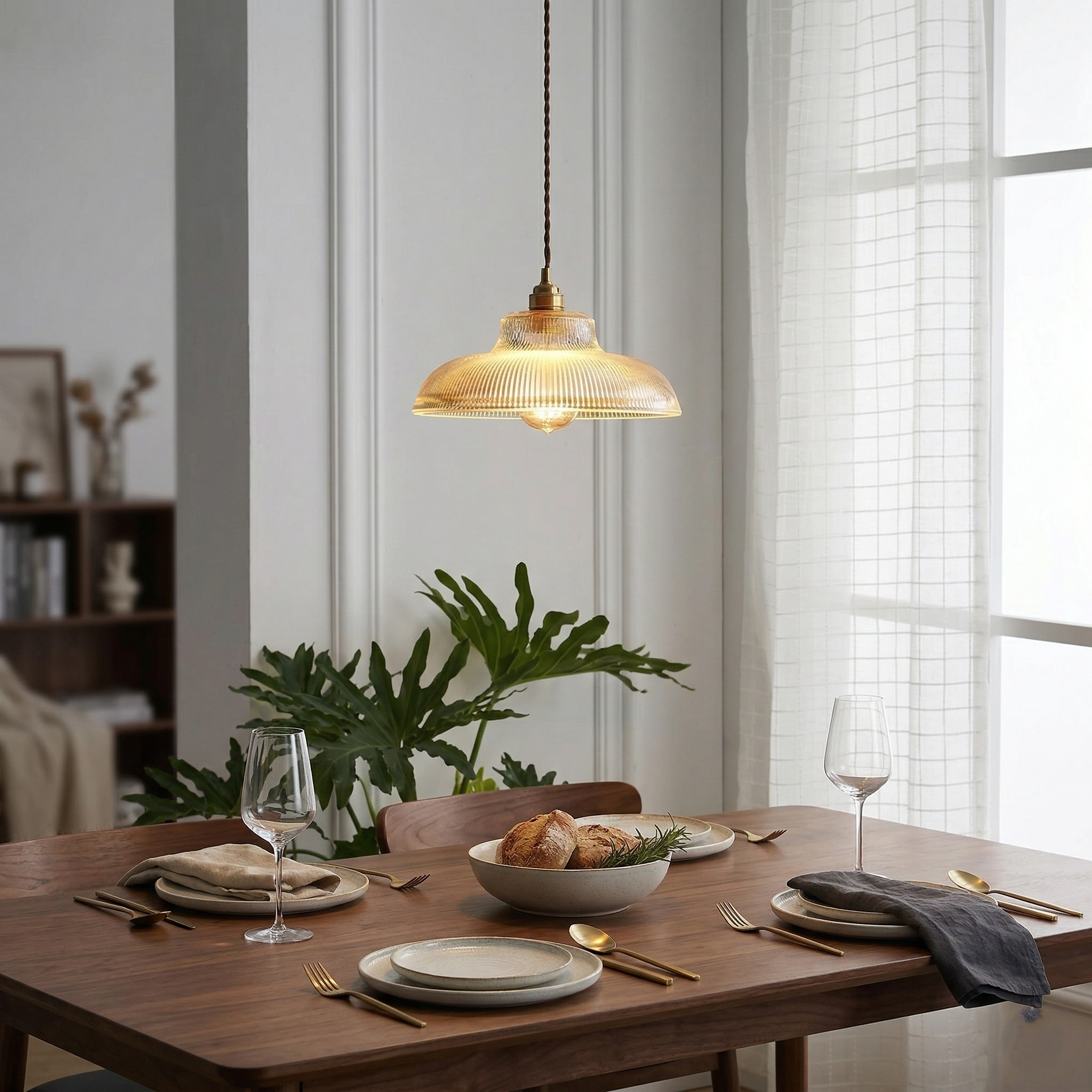 Aurelia Retro Crystal Glass Ceiling Lamp