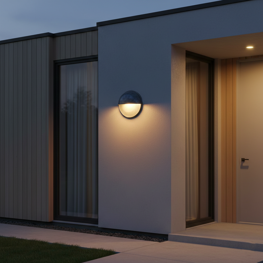 Aldric Retro Industrial Outdoor Glass Wall Lamp
