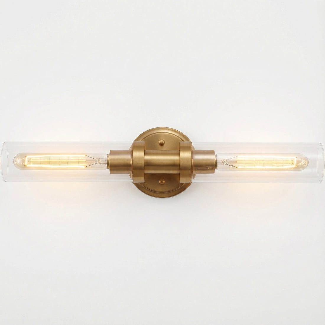 Averin Modern Glass Double Tube Wall Light