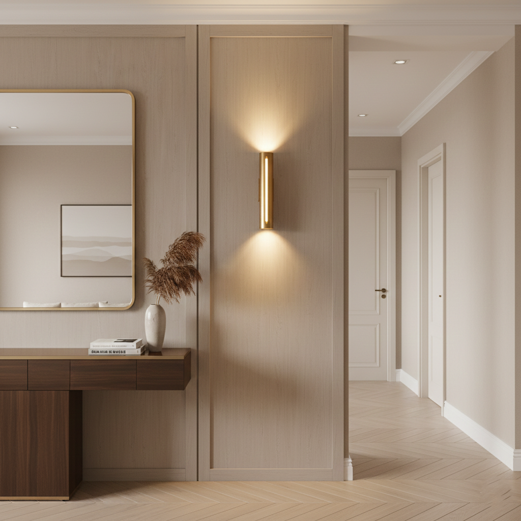 Eury Minimalist Copper Wall Light