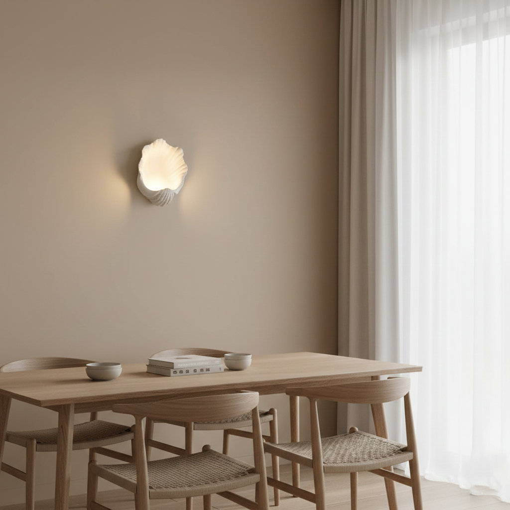Selka Scallop Nordic Resin Wall Lamp