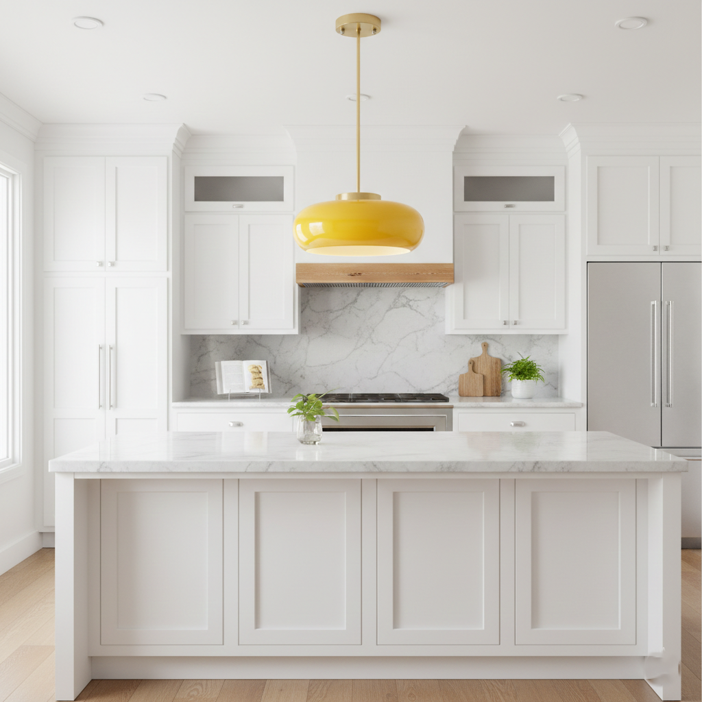 Shard Nordic Brass Glass Pendant Light