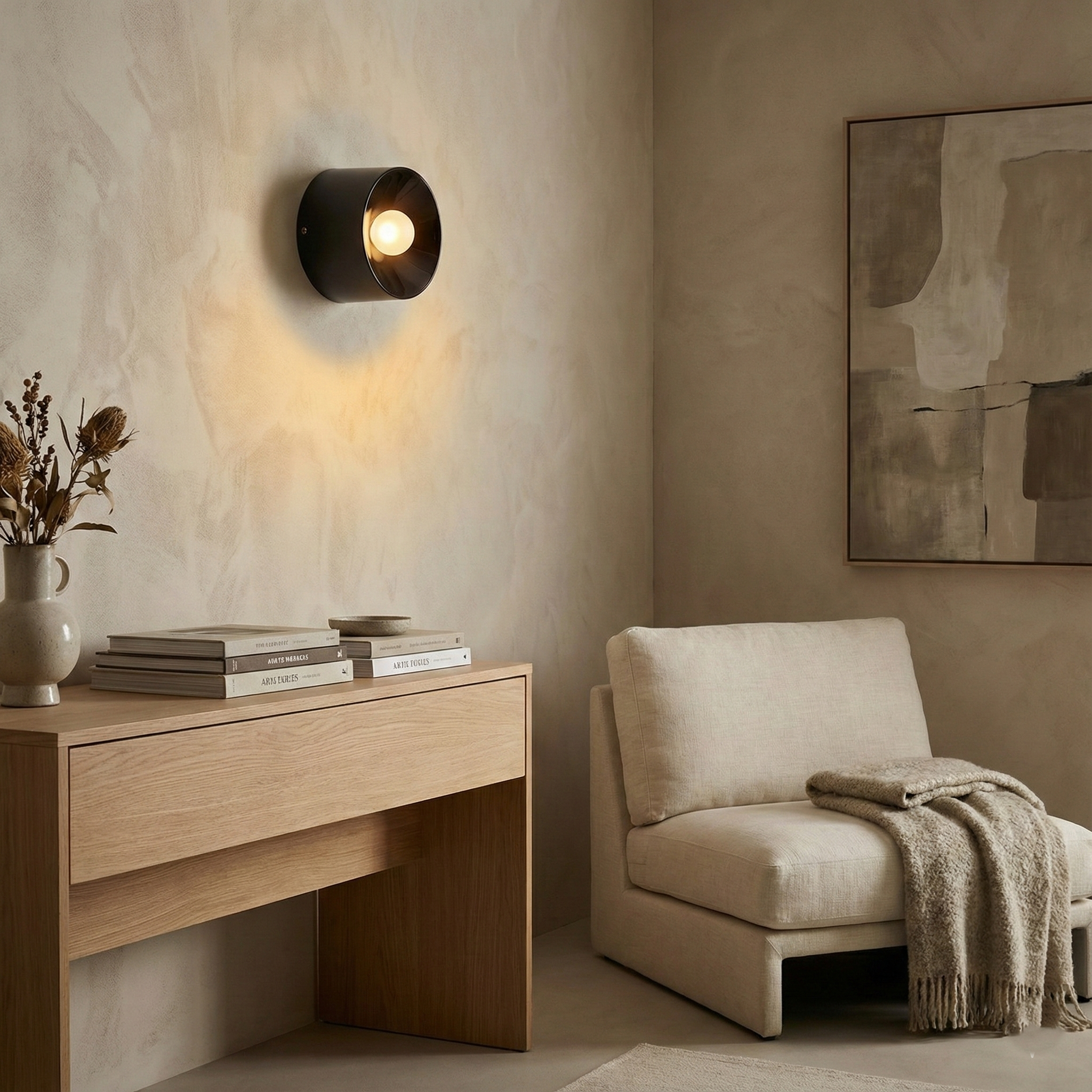 Dylan Bauhaus Minimalist Ceramic Wall Light