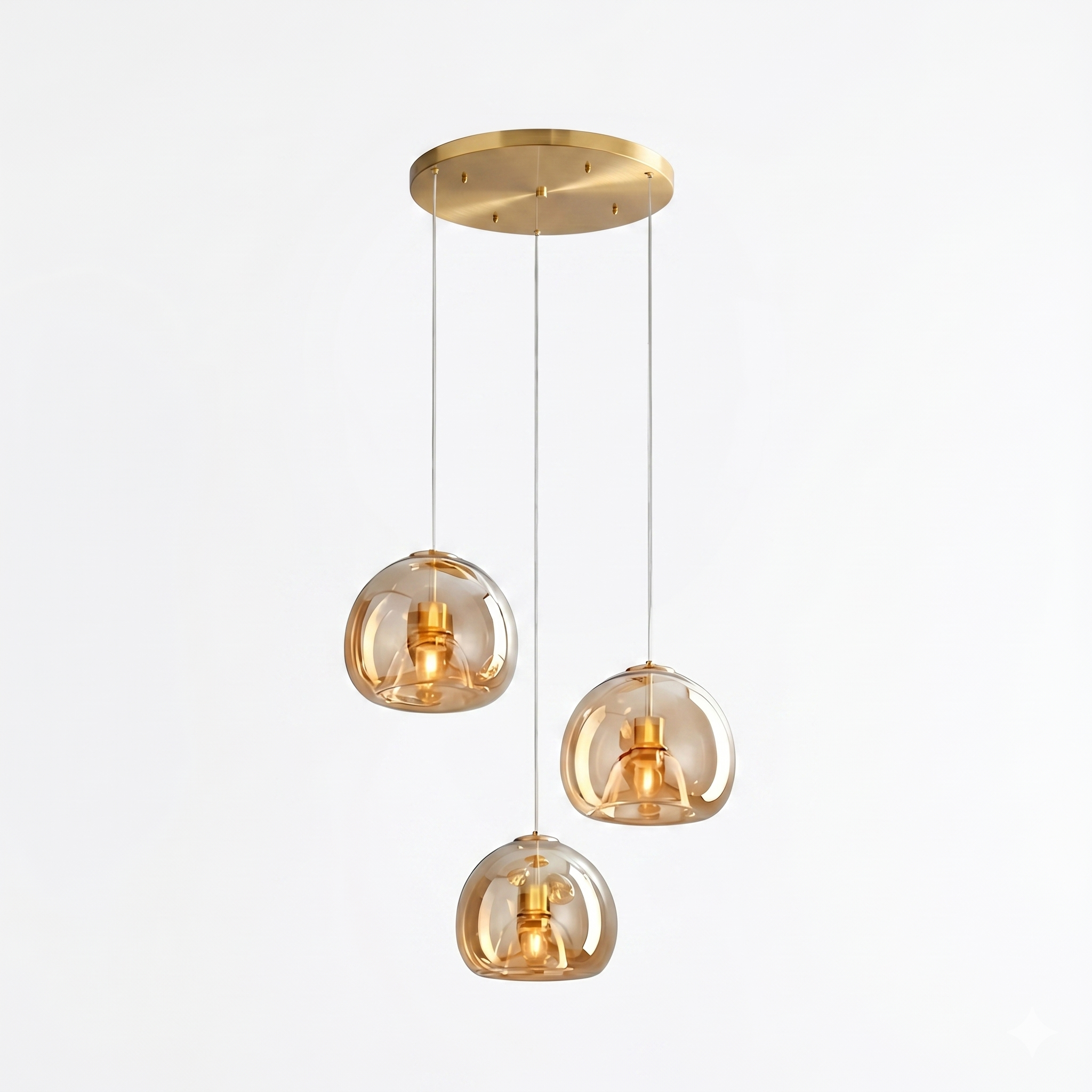 Nordic Minimalist Glass Stone LED Pendant Light