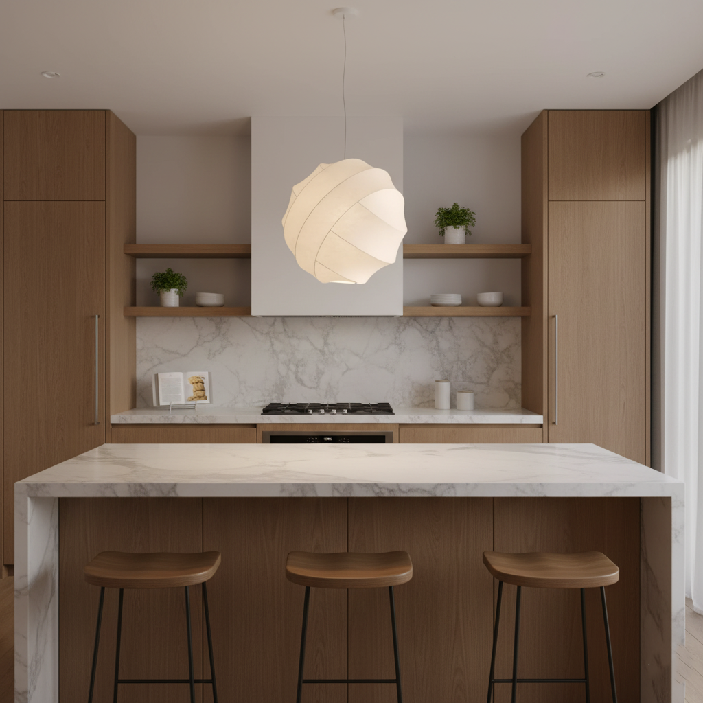 Wabi Sabi Seidenball Pendelleuchte