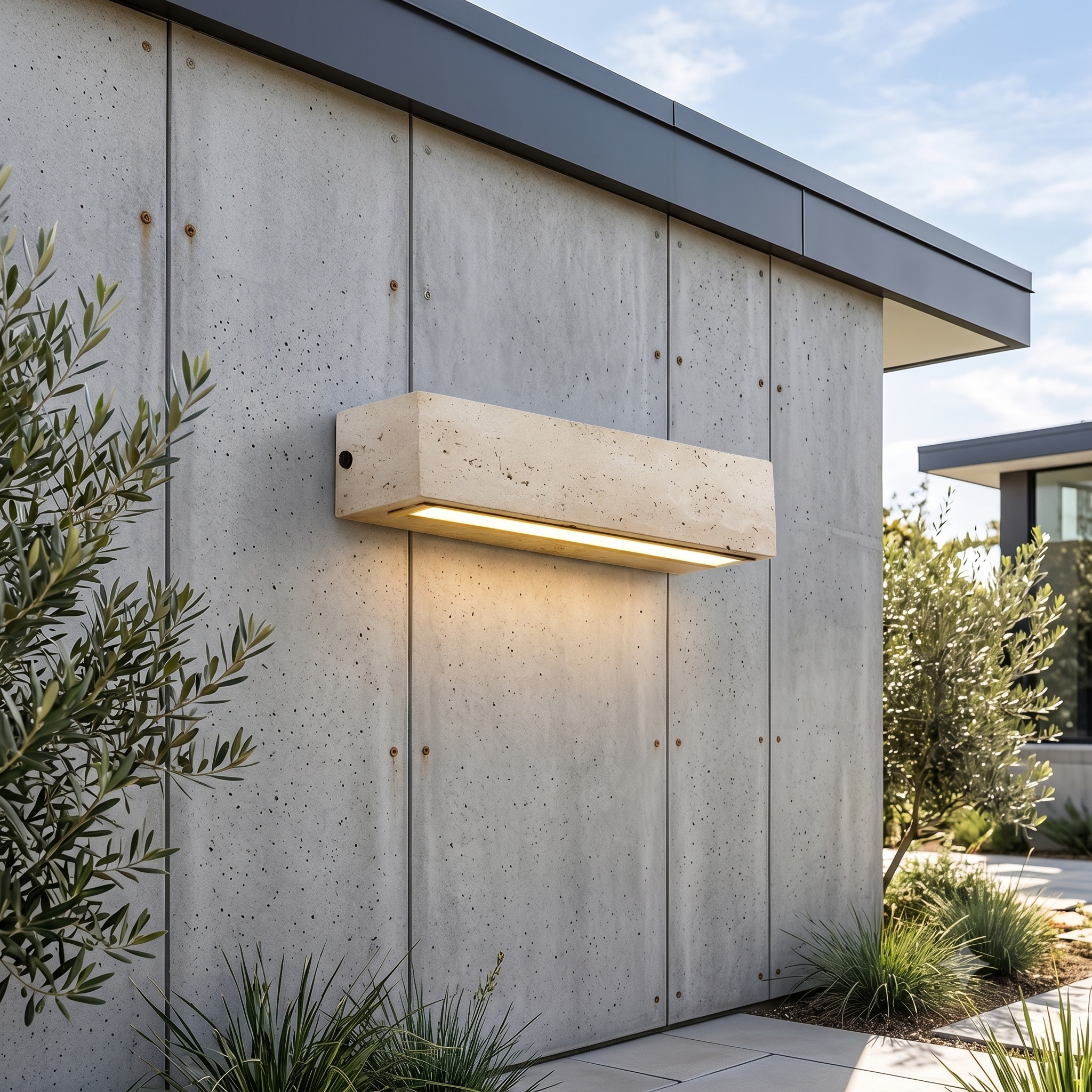 Travertine Outdoor Waterproof LED Wall Light