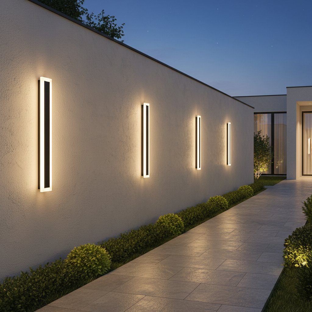 Edge Modern Outer Glow Linear IP65 WaterProof Outdoor Light