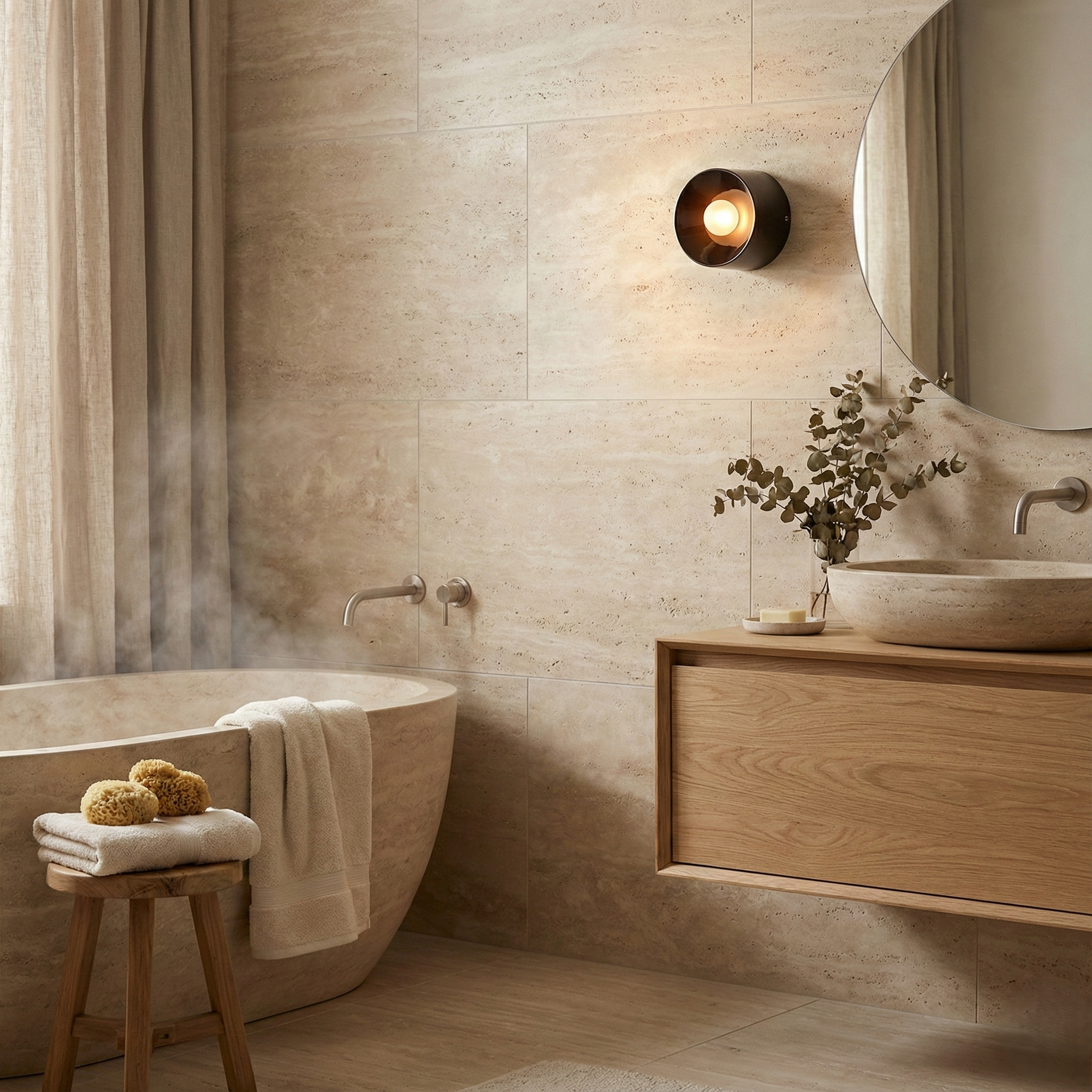 Dylan Bauhaus Minimalist Ceramic Wall Light