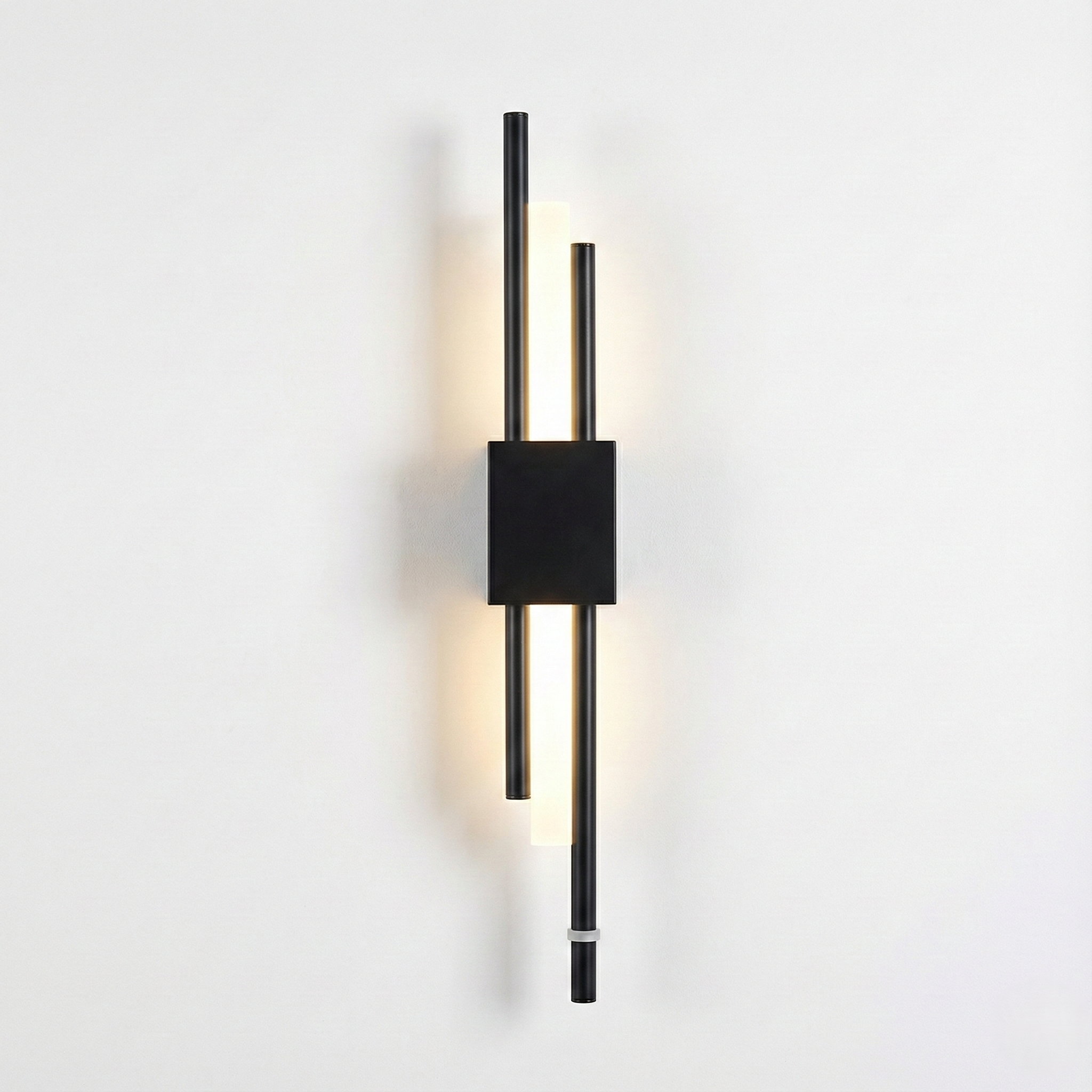 LuminArt - Stylish Black/Gold LED Light