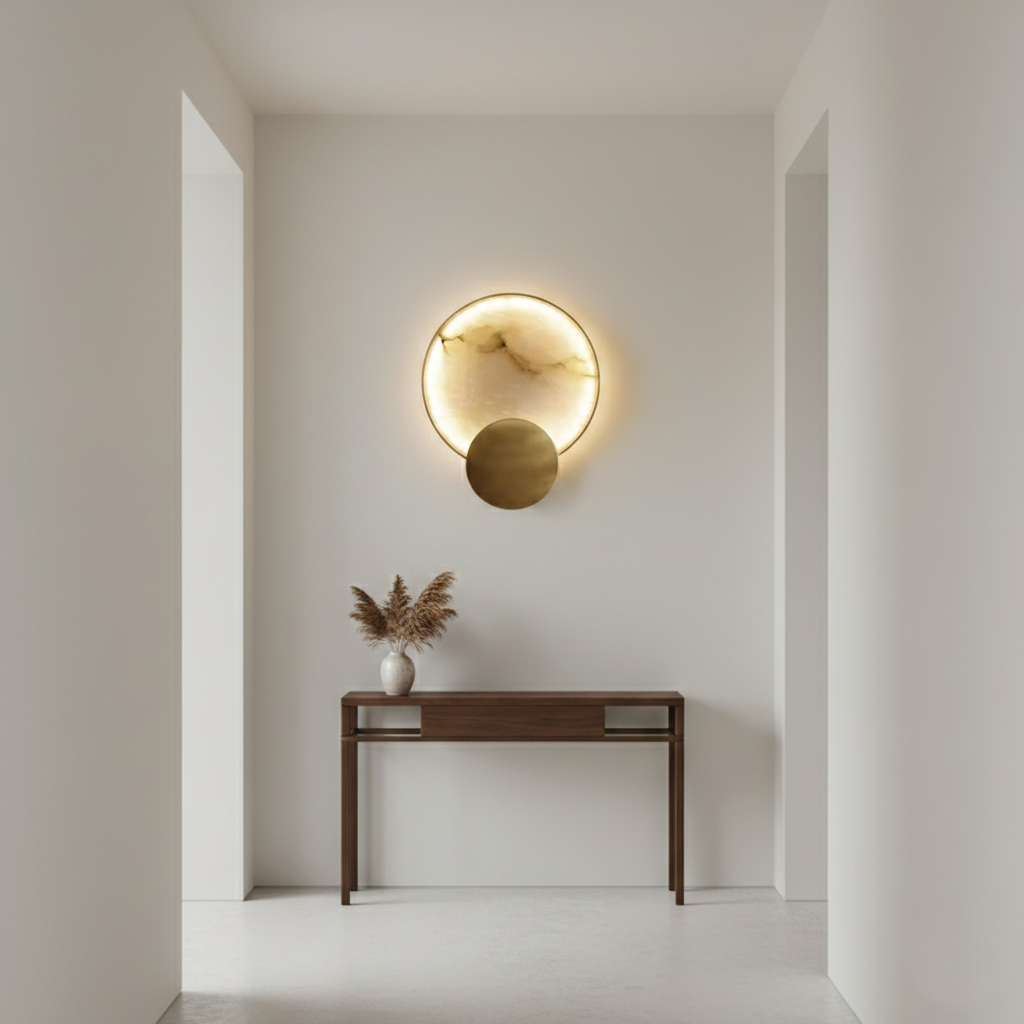 Terra Svet Modern Alabaster Wall Light