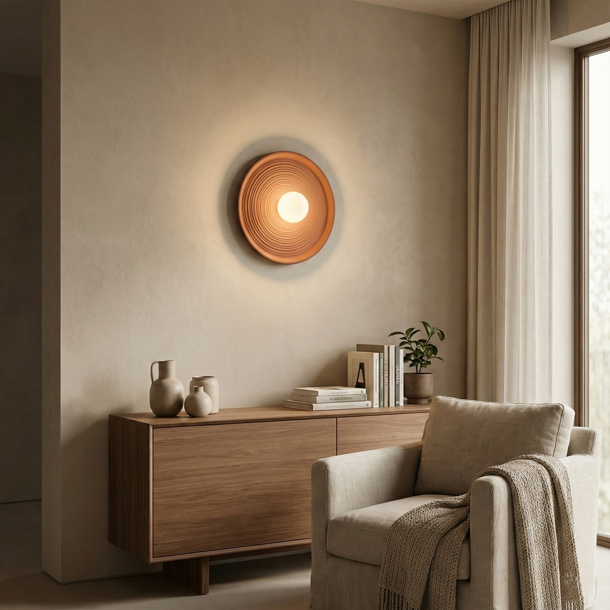 Liora Minimalist Resin Wall Light