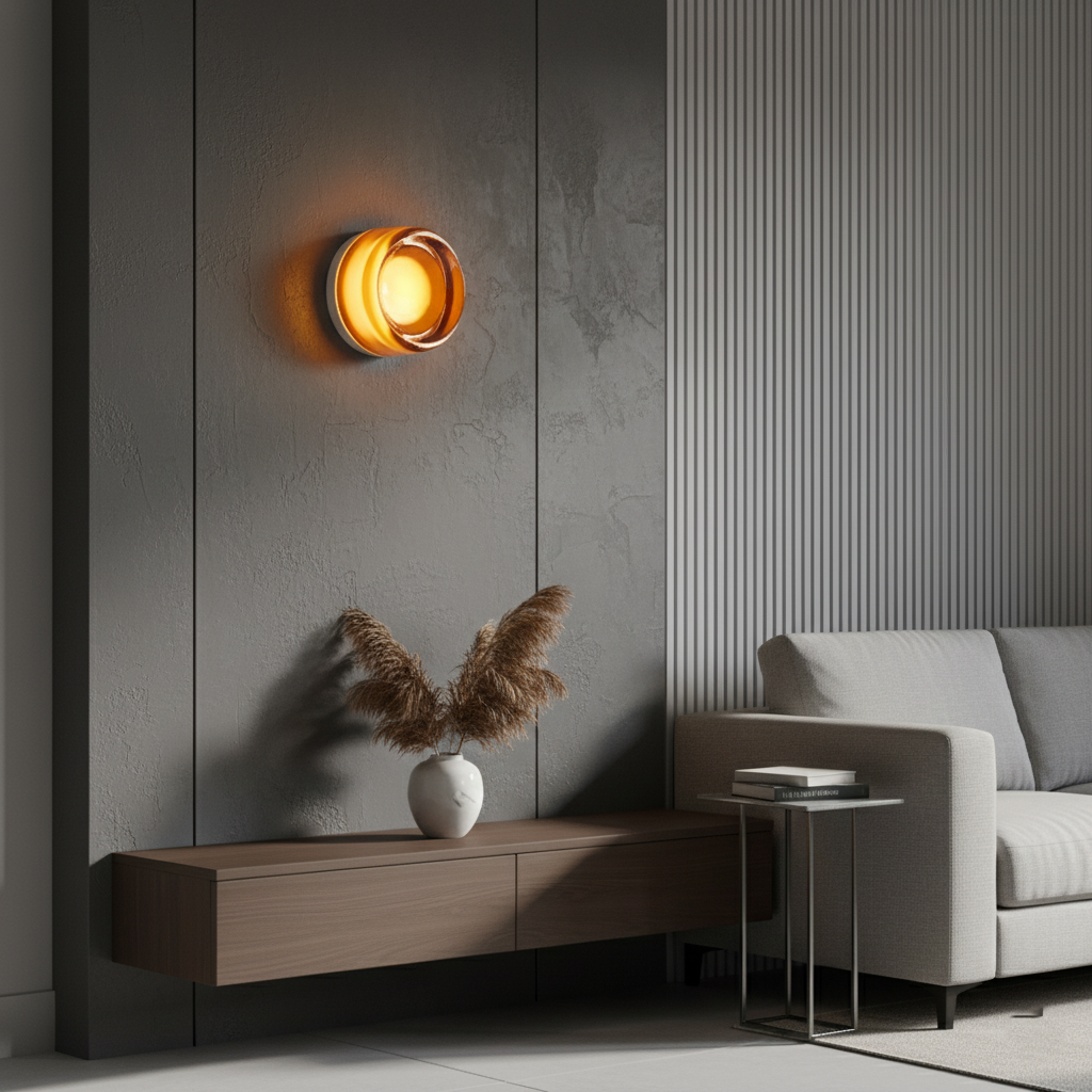 Nordic Luminous Dimple Acrylic Modern Wall Light