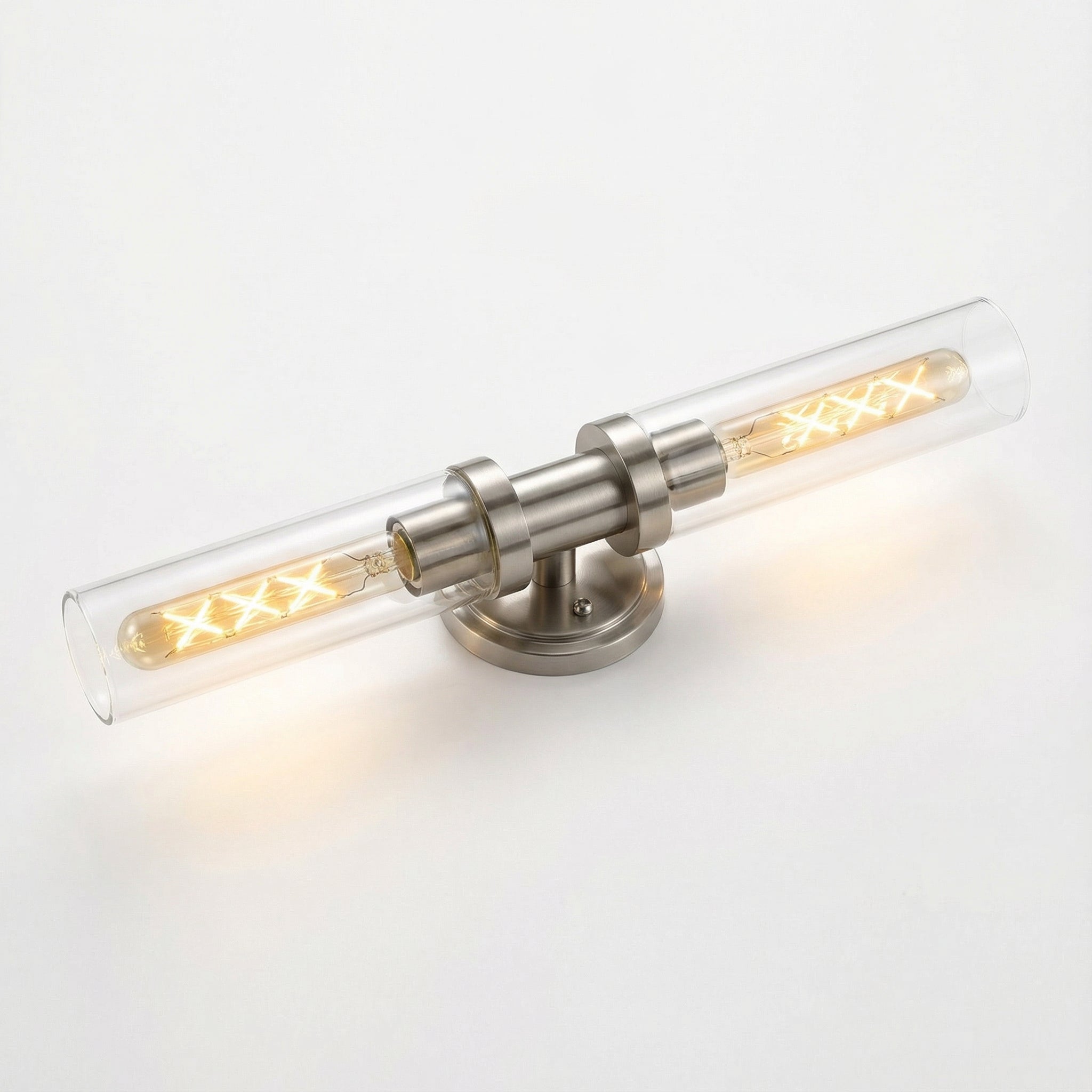 Averin Modern Glass Double Tube Wall Light