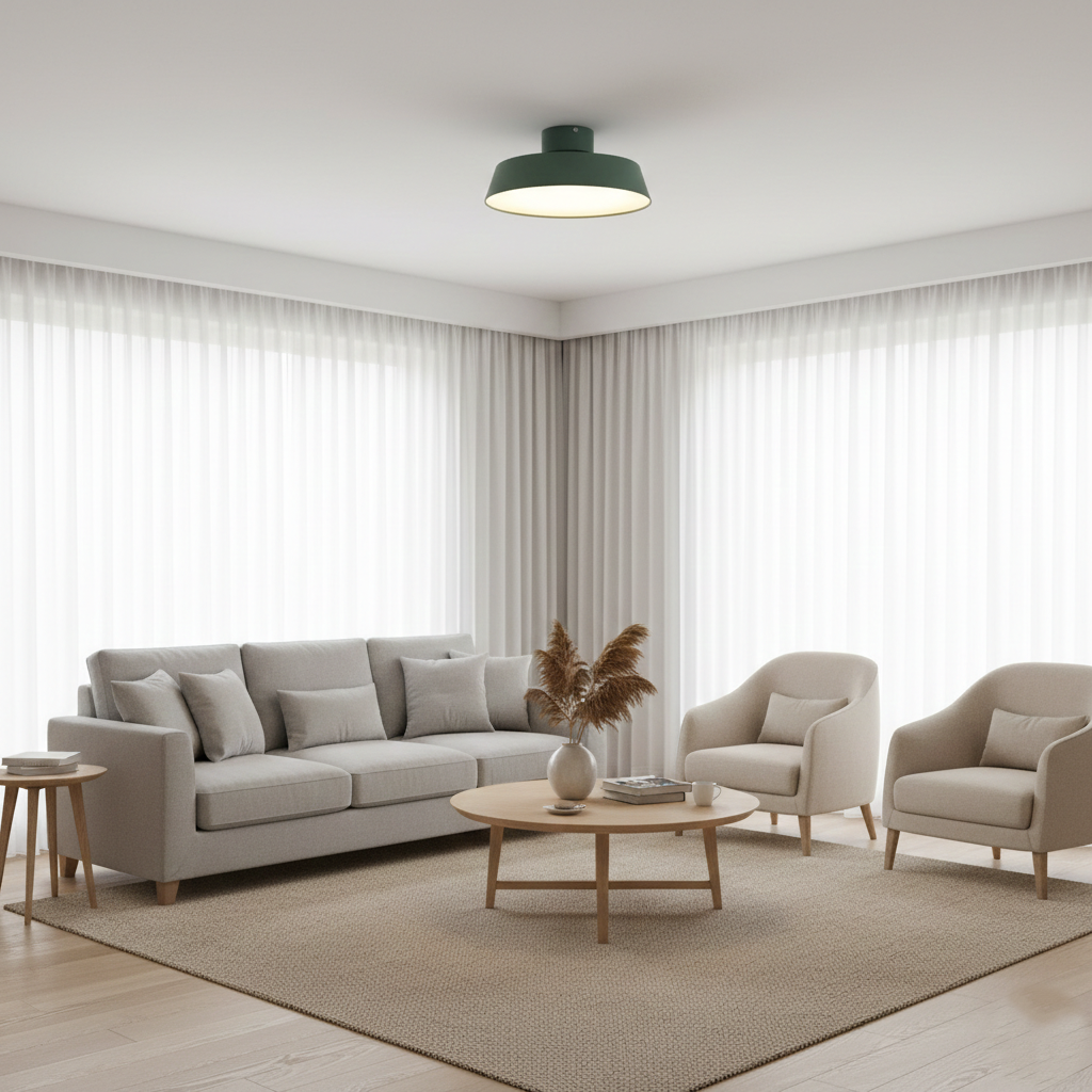 Lampada da soffitto a LED rotonda in alluminio minimalista nordico