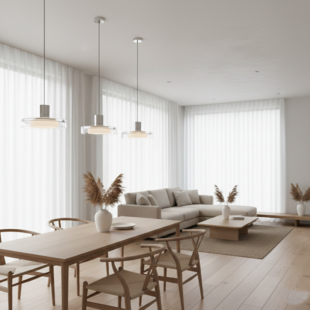 Elva Modern Glass Pendant Light