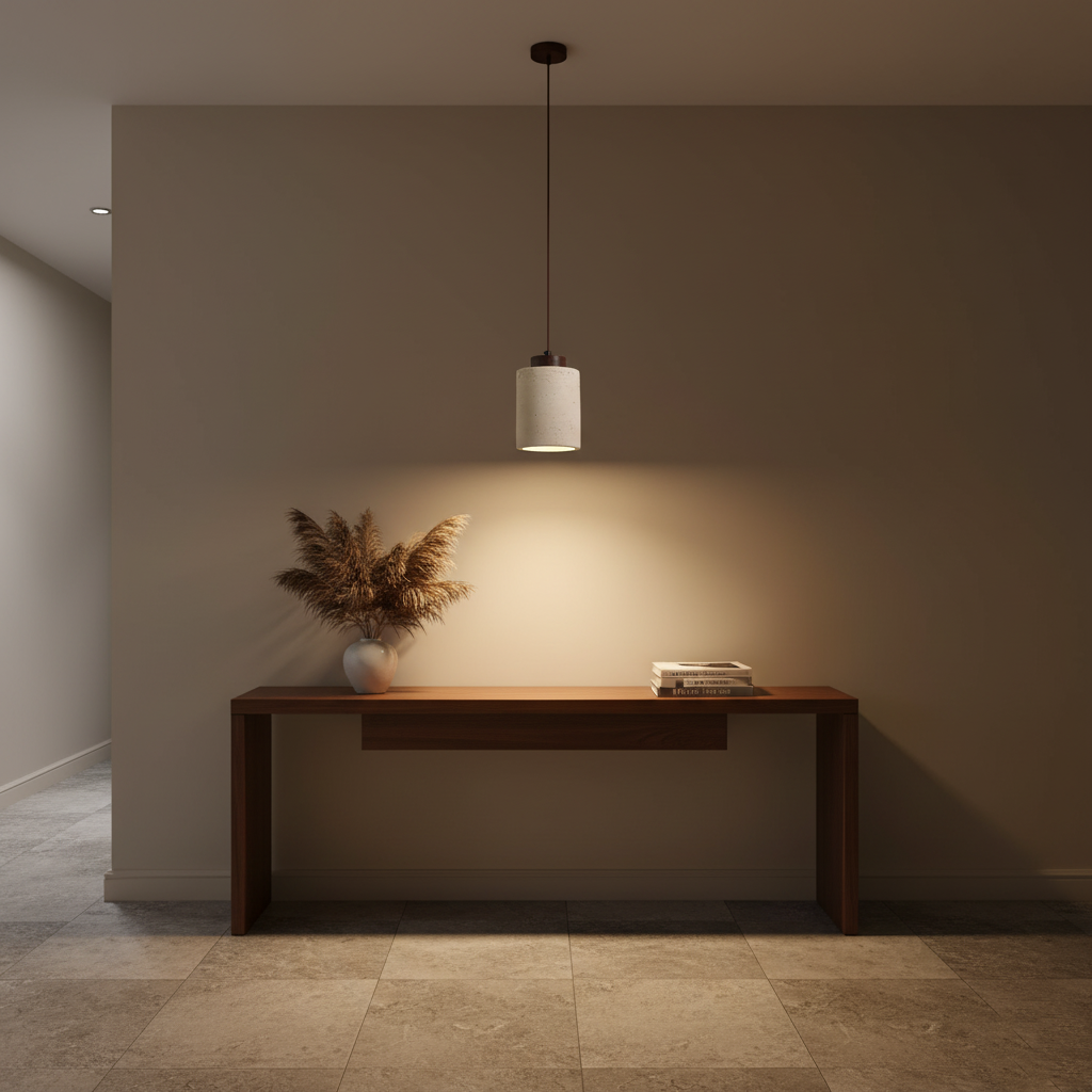Nordic Travertine Clear Minimalist Pendant Light