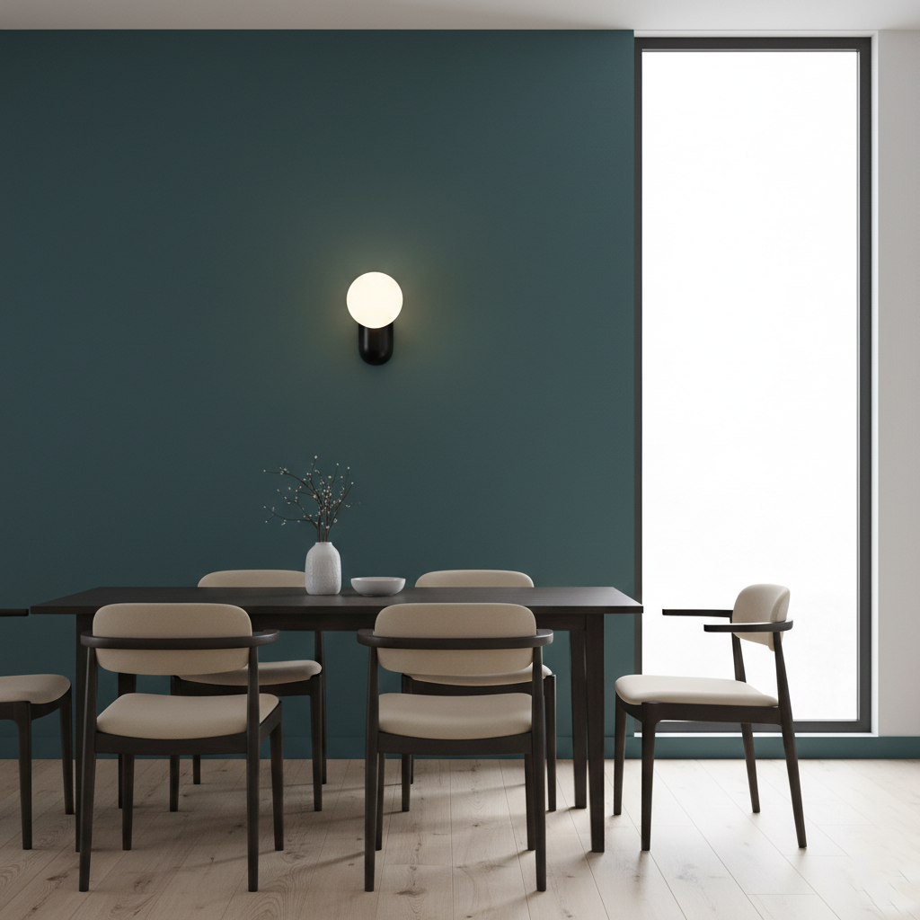 Luma Nordic Glass Orb Wall Light