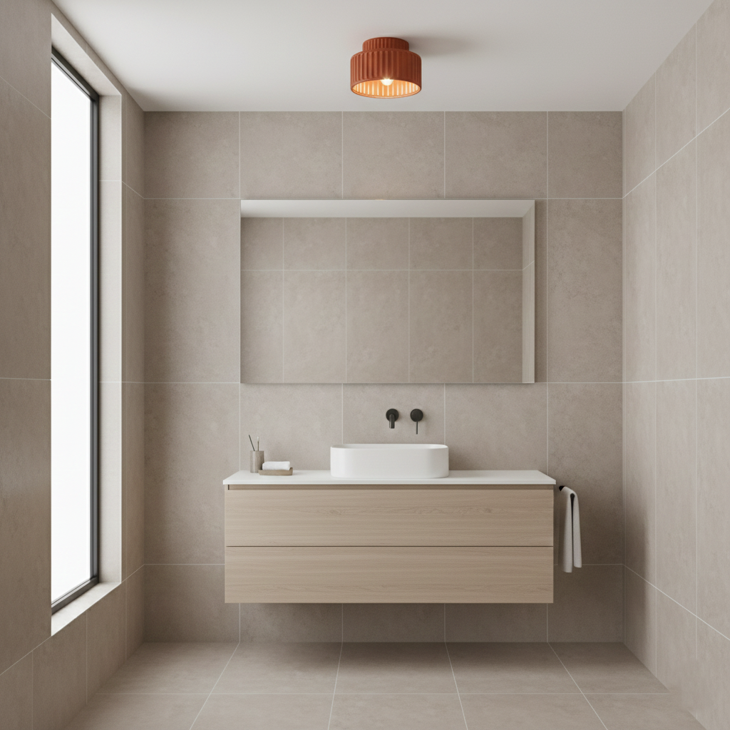 Lilith Retro Resin Semi Flush Mount Ceiling Light