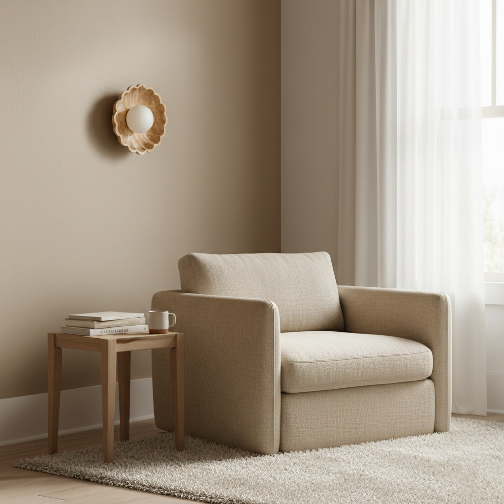 Aurea Moderne Travertin-Wandlampe