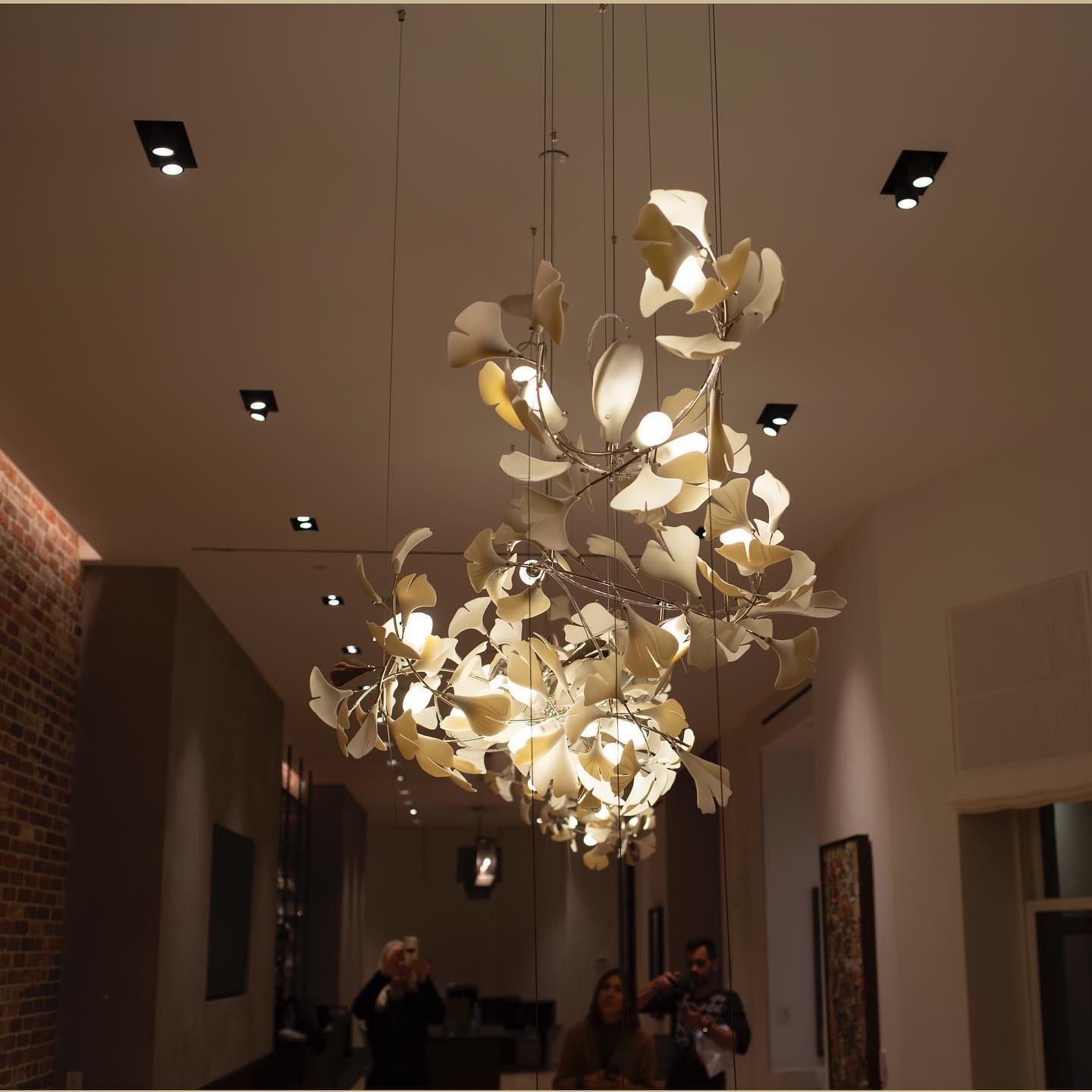 Vital Bloom Ceramic Leaf Modern Chandelier