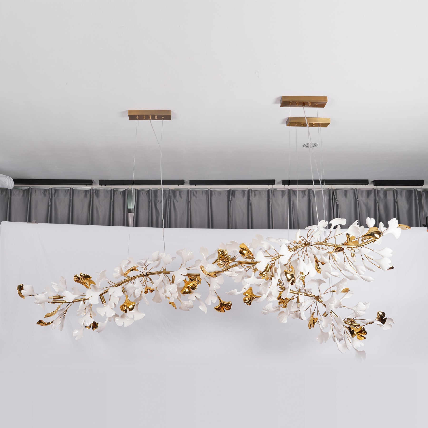 Vital Bloom Ceramic Leaf Modern Chandelier