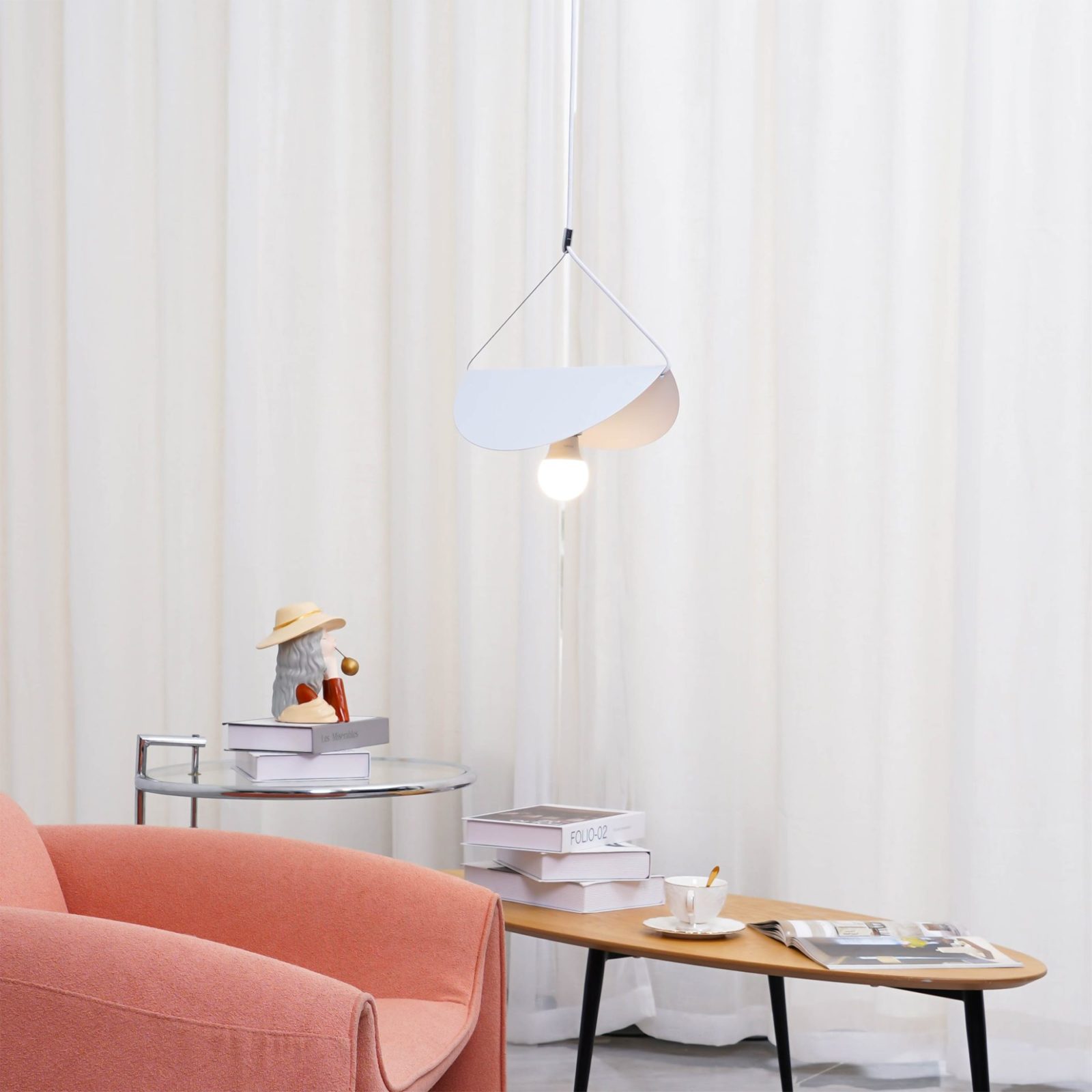 Nordic Minimalist Floating Glider Pendant Light