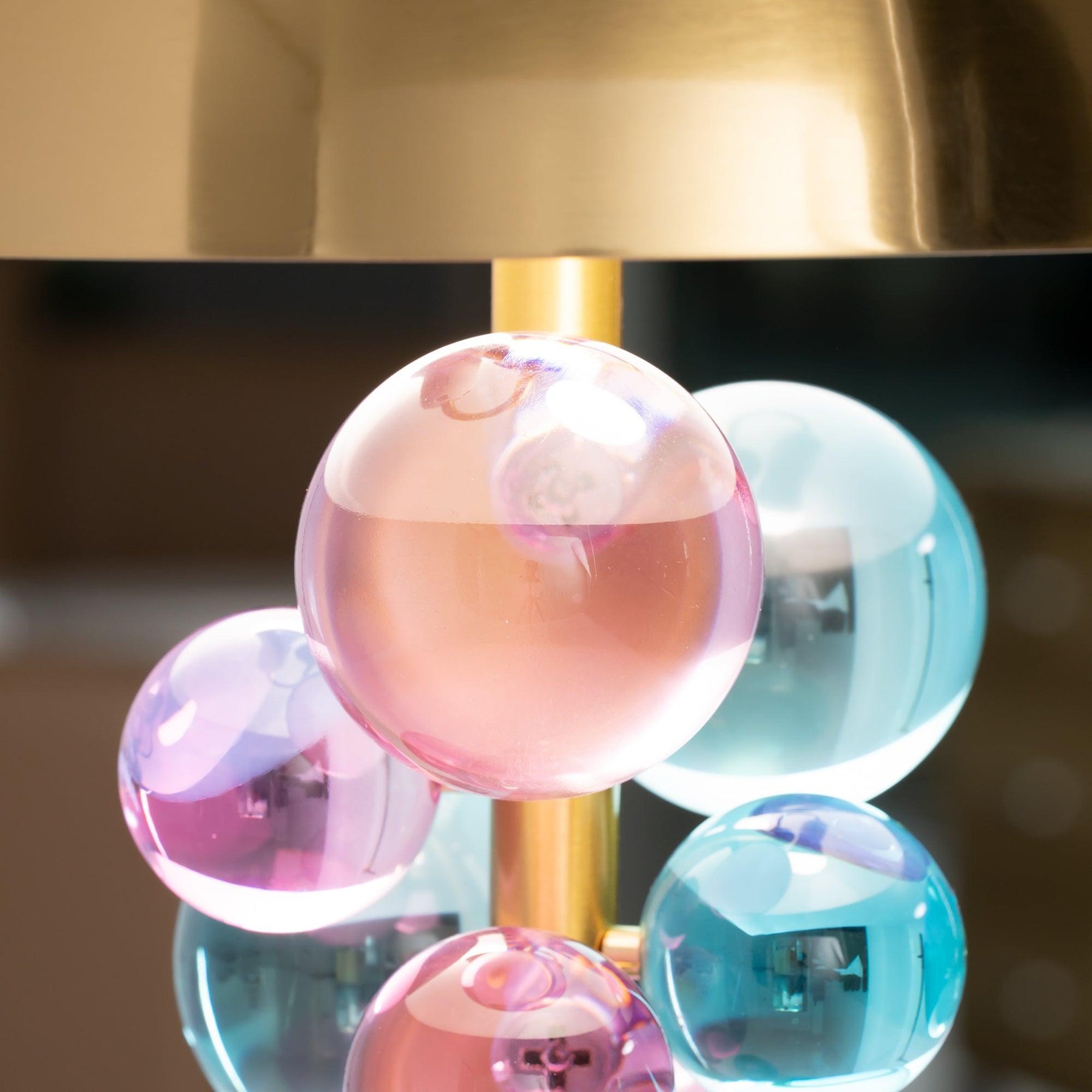 The Globe Radiance Retro Marble Glass Table Lamp