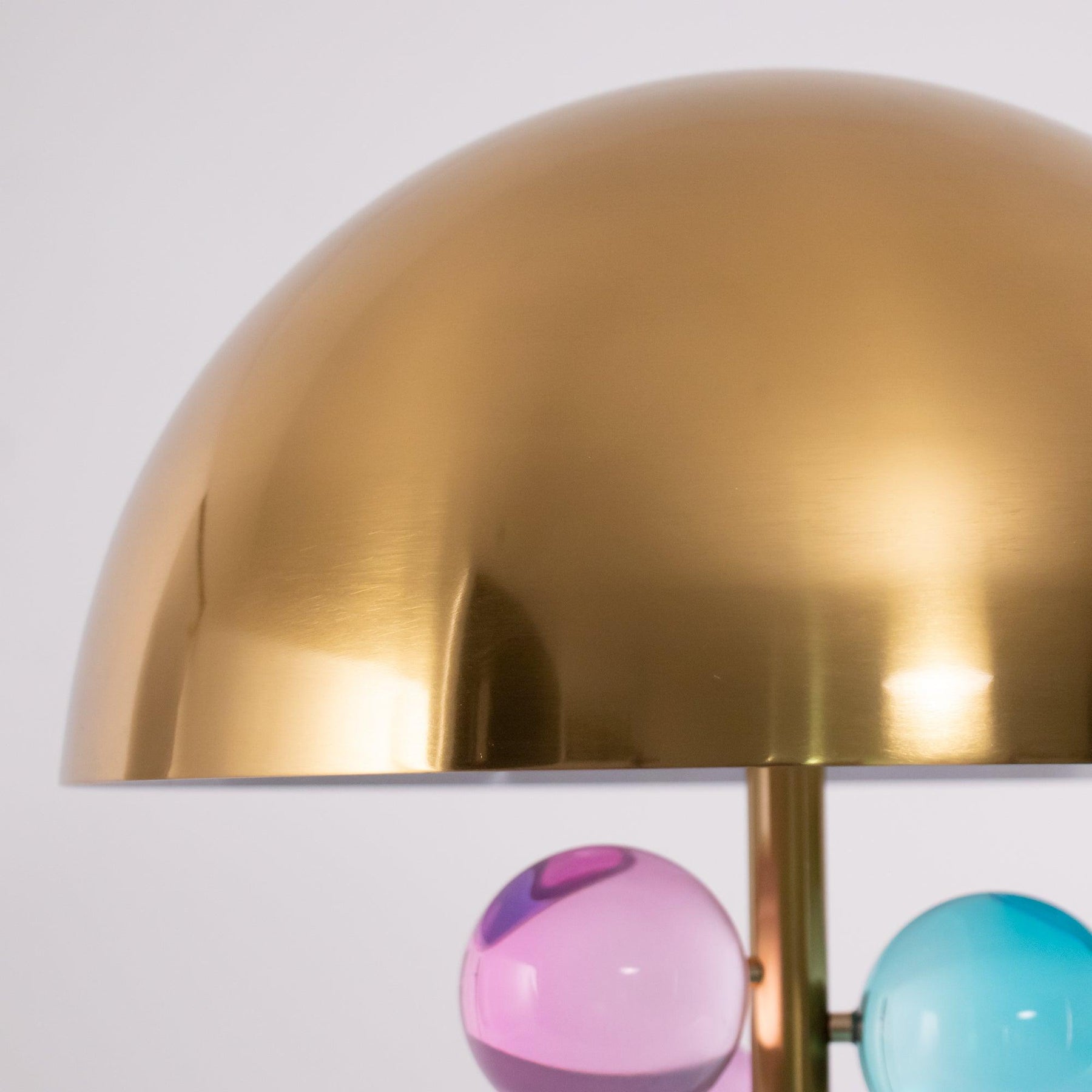 The Globe Radiance Retro Marble Glass Table Lamp