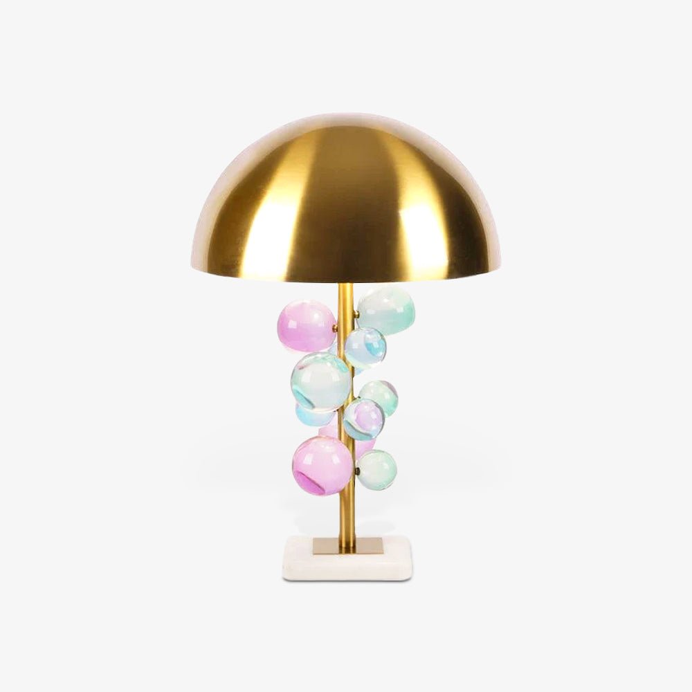 The Globe Radiance Retro Marble Glass Table Lamp