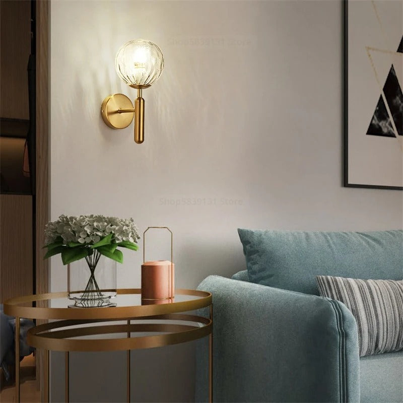 Minimalist Globe Mystical Radiance Wall Light
