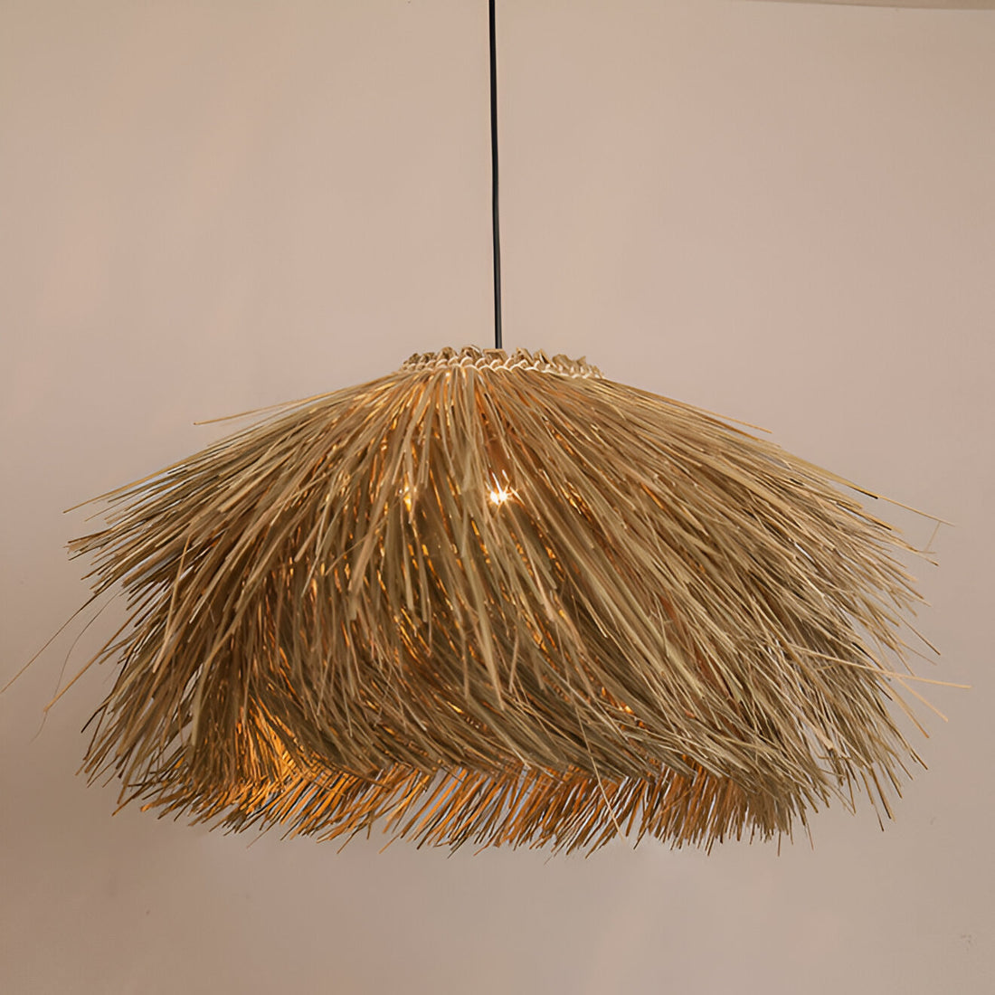 Handwoven Nordic Fulidhoo Wicker Pendant Light