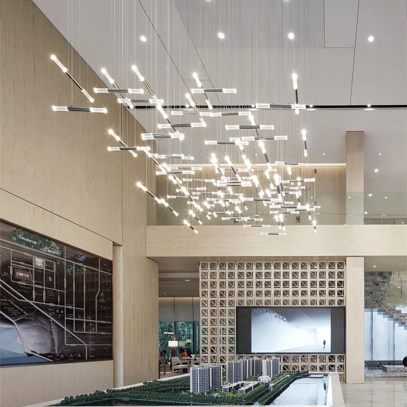 Hash Asymmetric Modern Metal Minimalist Chandelier