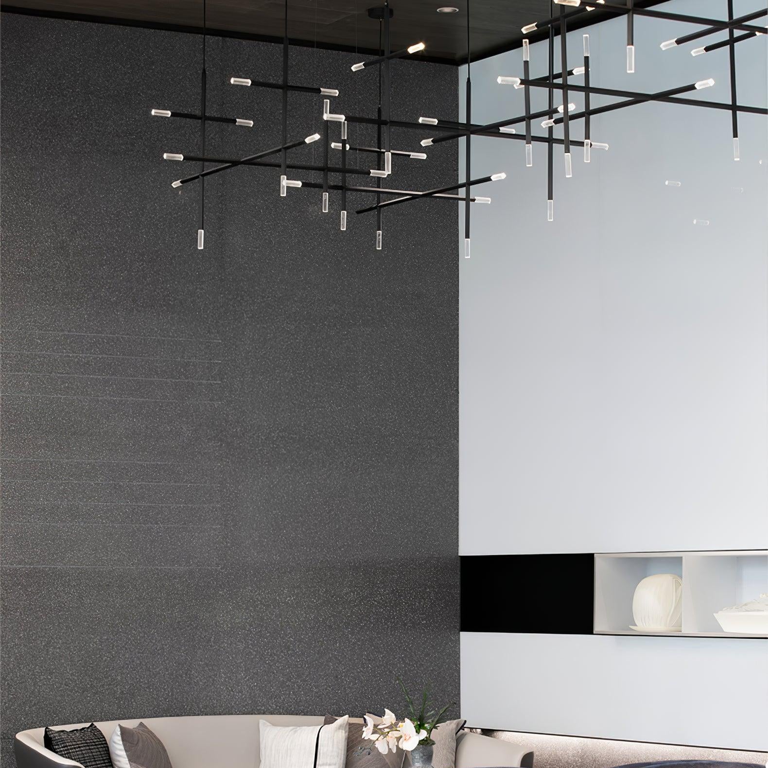 Hash Asymmetric Modern Metal Minimalist Chandelier