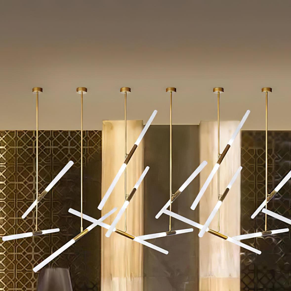 Hash Asymmetric Modern Metal Minimalist Chandelier