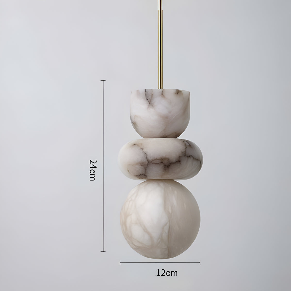Elara Nordic Natural Marble Pendant Light