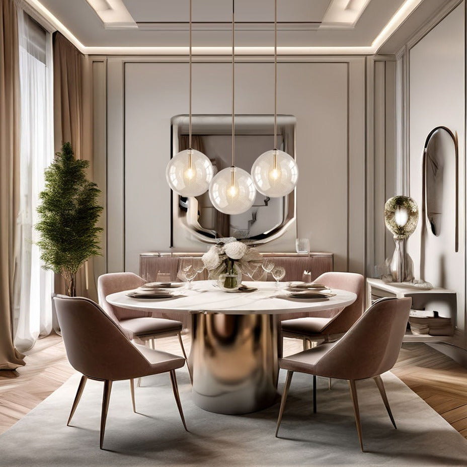 Scandinavian Glass Ball Pendant Light