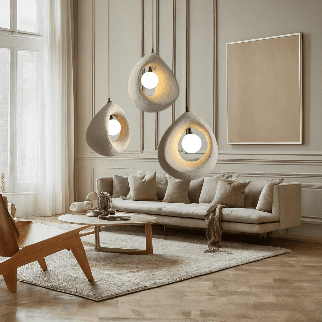 Japanese Wabi Sabi Hayami Resin Pendant Light