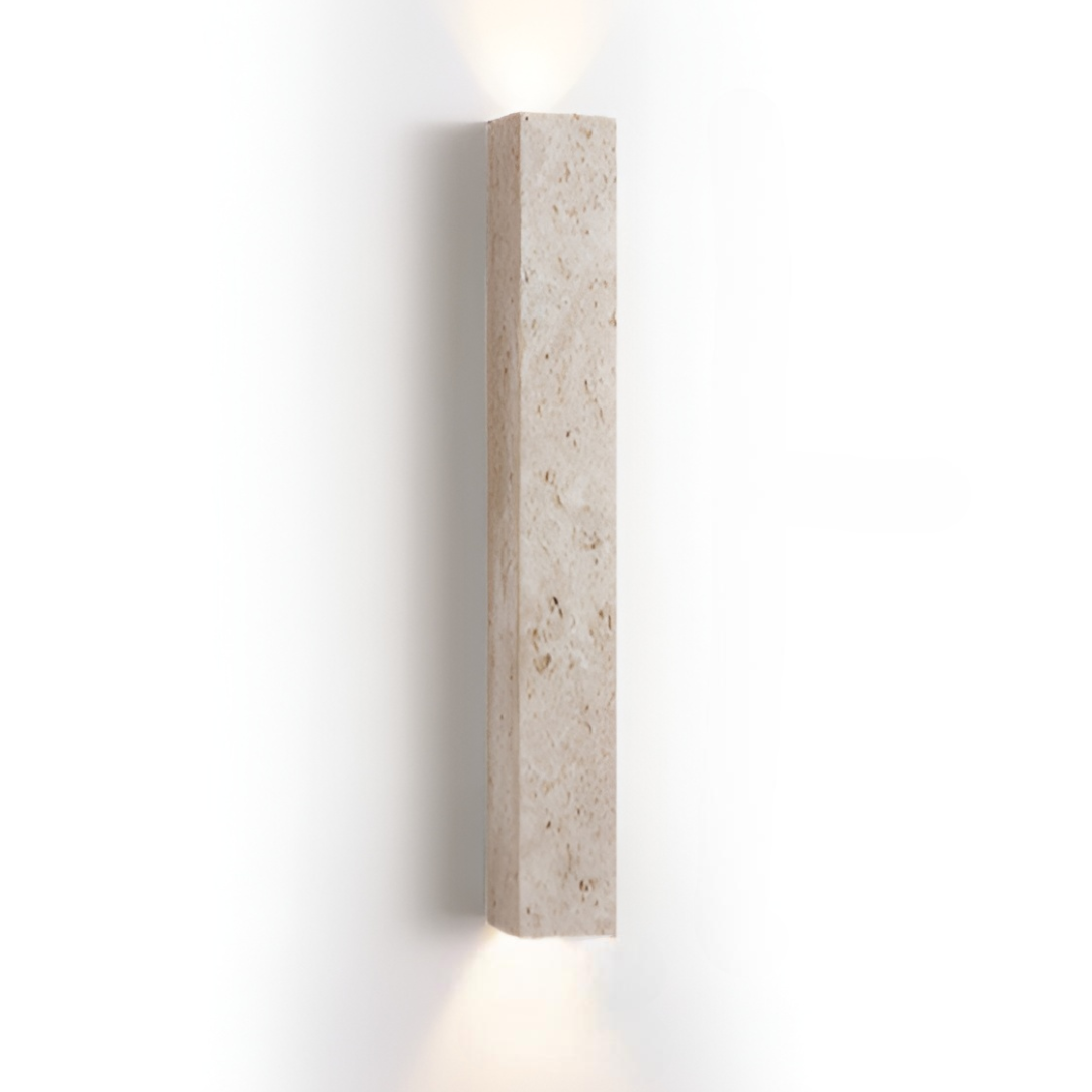 Verona Nordic Natural Travertine Stone LED Wall Light