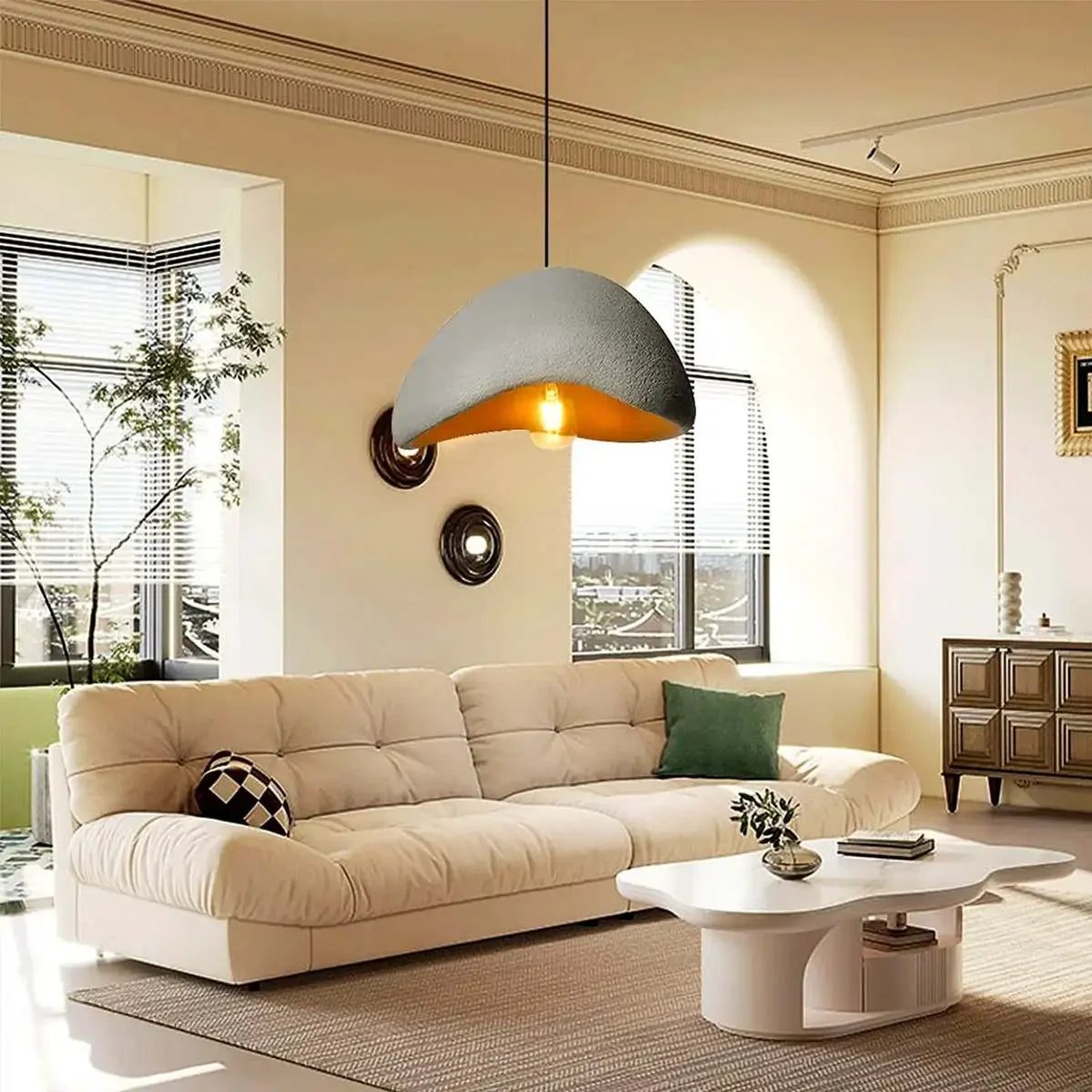 Wabi Sabi Cloud Burst Japandi Pendant Light