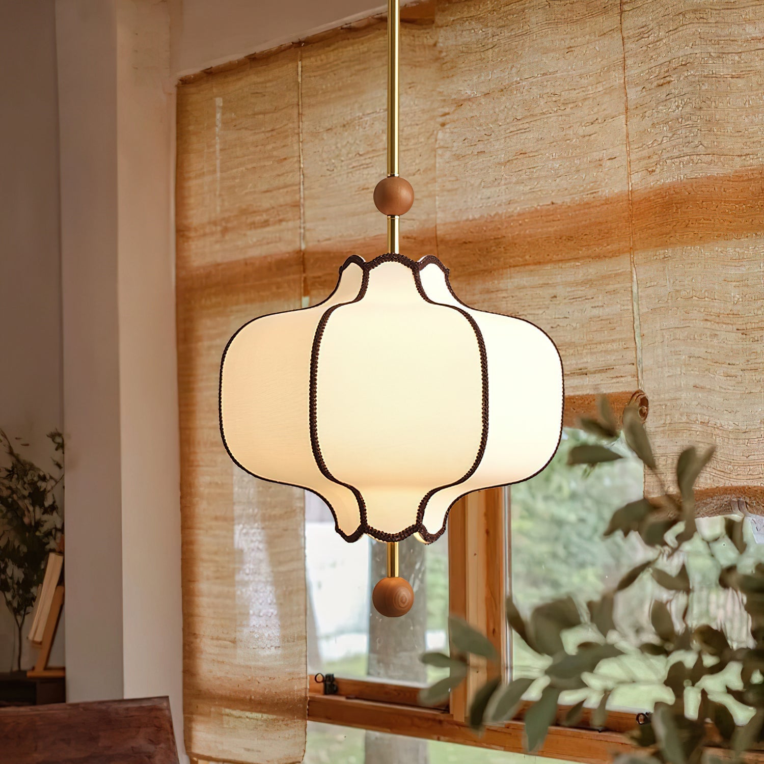 Lantern Grace Nordic Fabric Pendant Light