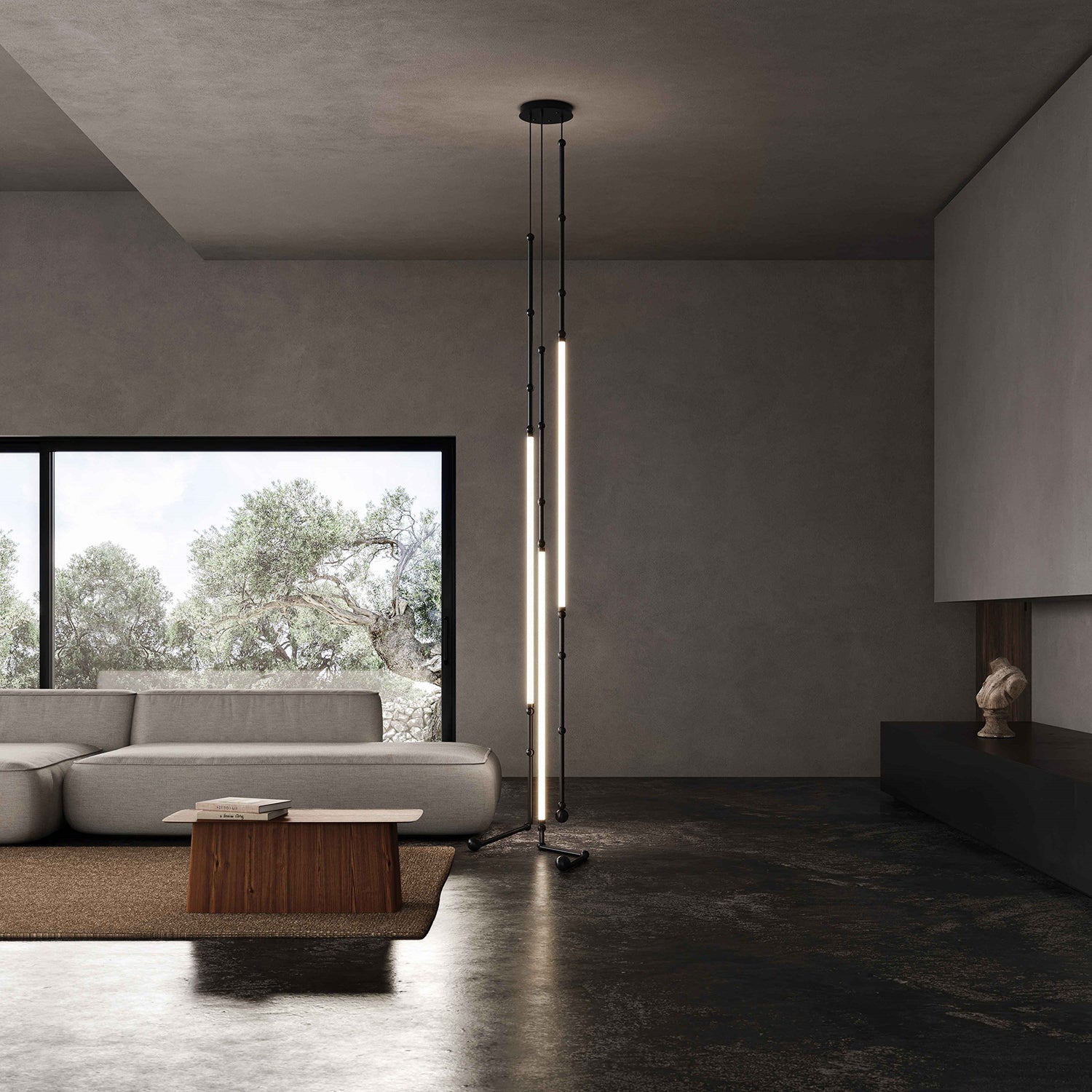 Leed Wabi Sabi Sculptural Silicone LED Luxury Chandelier