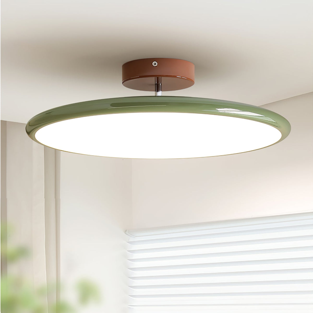 Zayn French Cream Style Acrylic Shade Ceiling Light