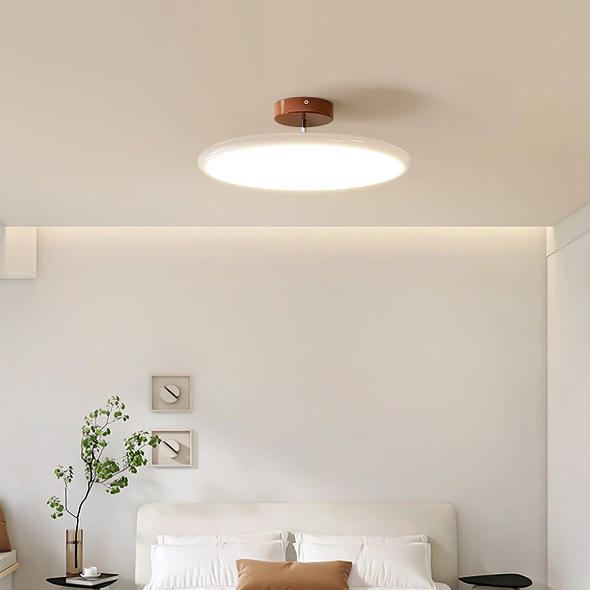 Zayn French Cream Style Acrylic Shade Ceiling Light