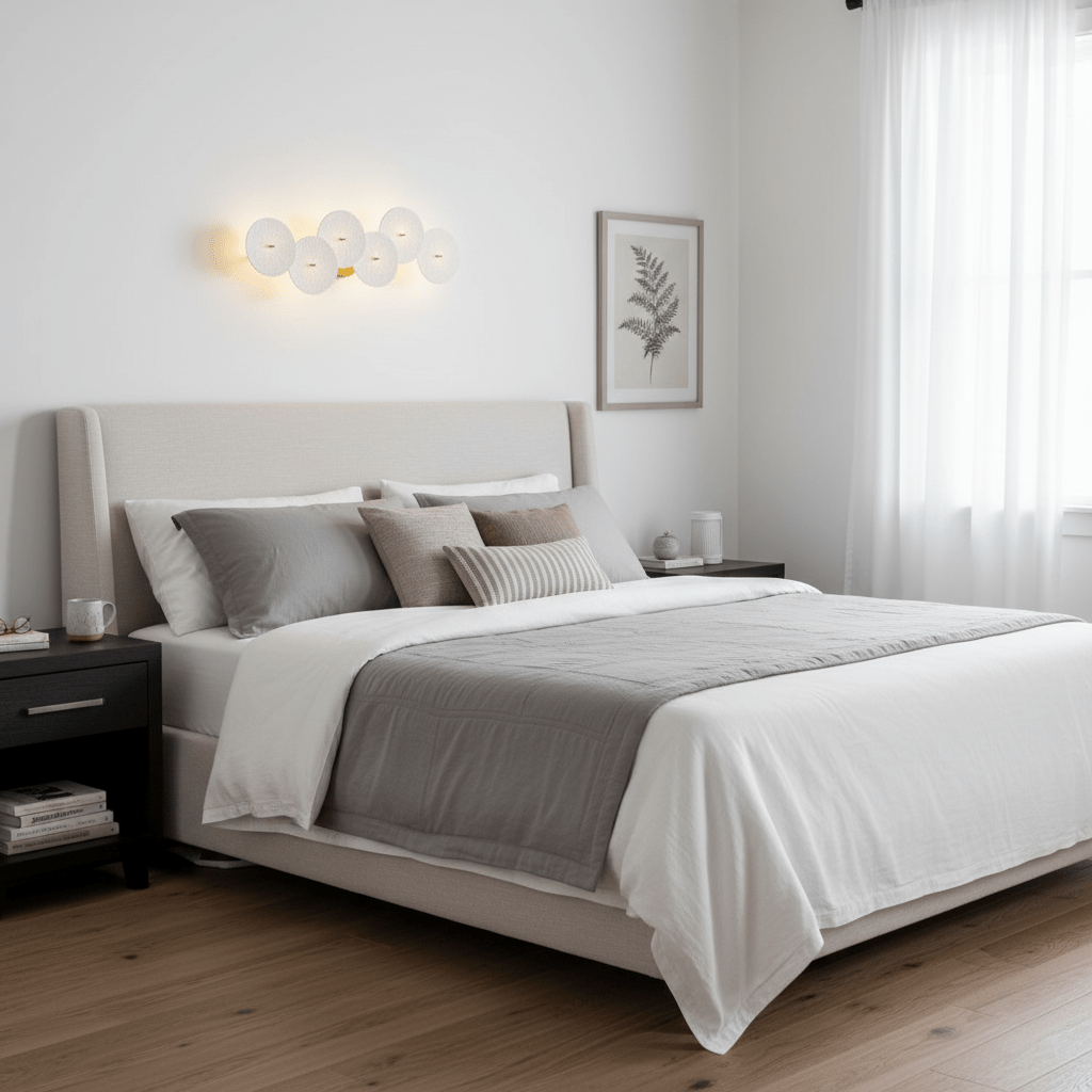 Aurelia Nordic Lotus Petal Ceramic Wall Light