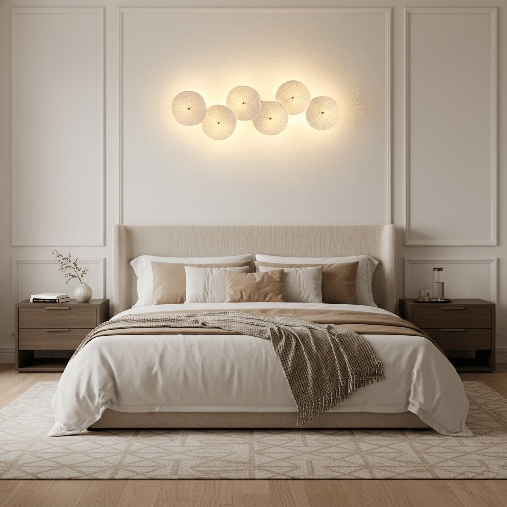 Aurelia Nordic Lotus Petal Ceramic Wall Light