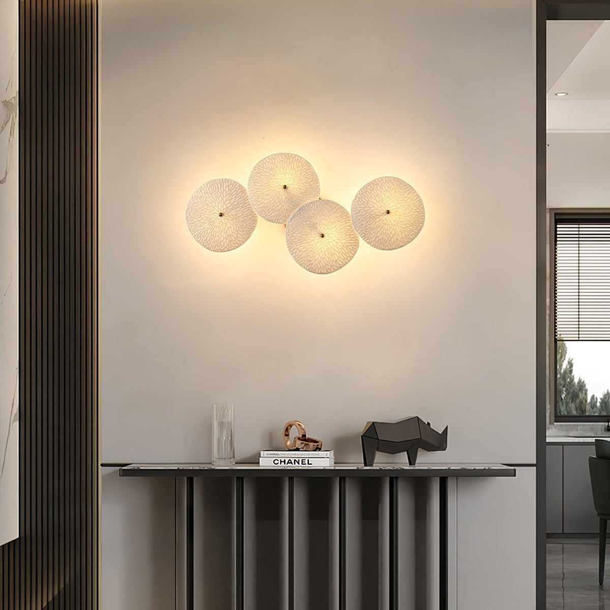 Aurelia Nordic Lotus Petal Ceramic Wall Light
