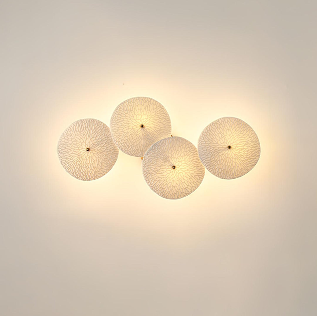 Aurelia Nordic Lotus Petal Ceramic Wall Light
