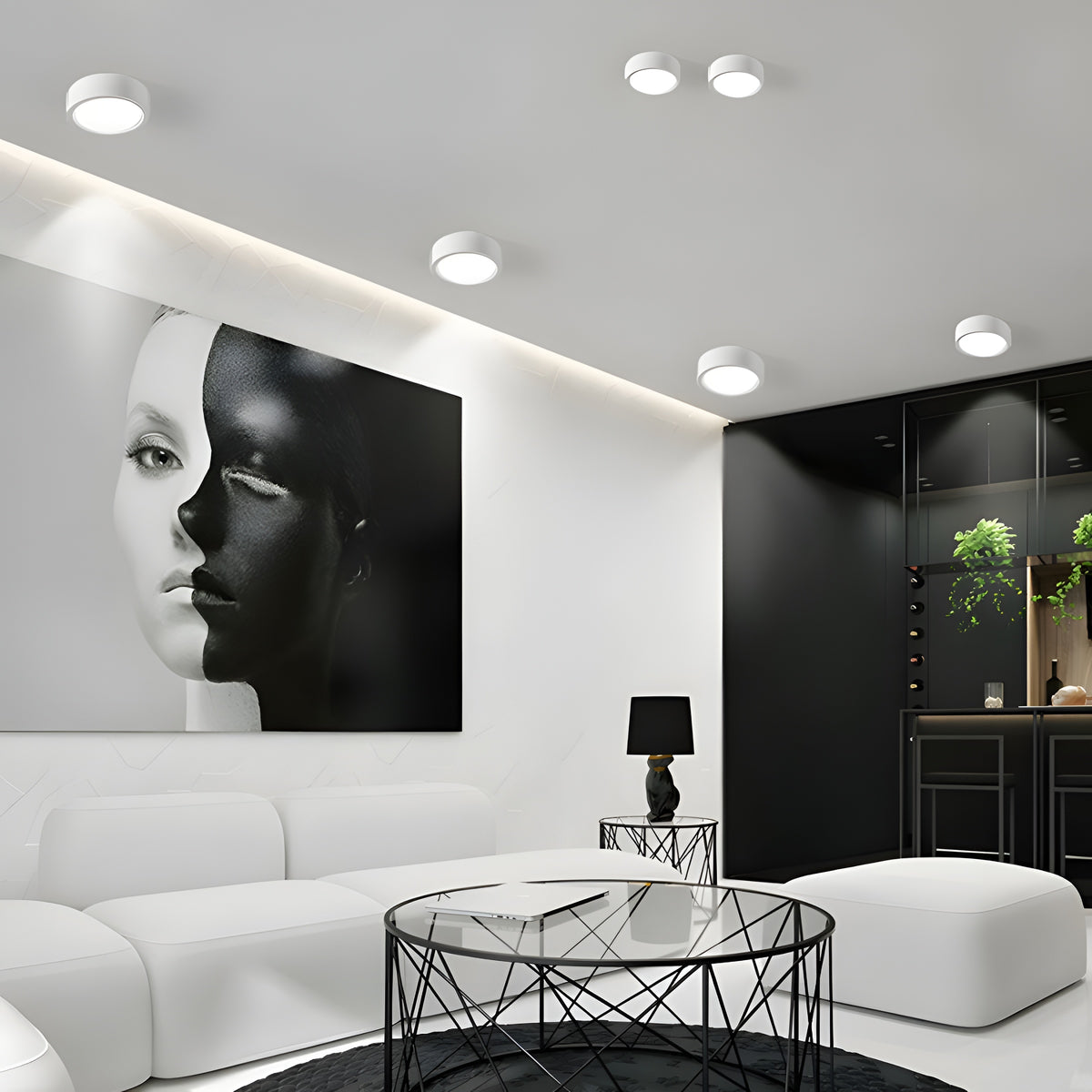 Luffon Modern Acrylic Surface Mounted LED Ceiling Light