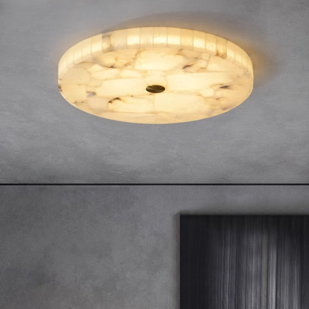 Lampada da soffitto in marmo luminoso